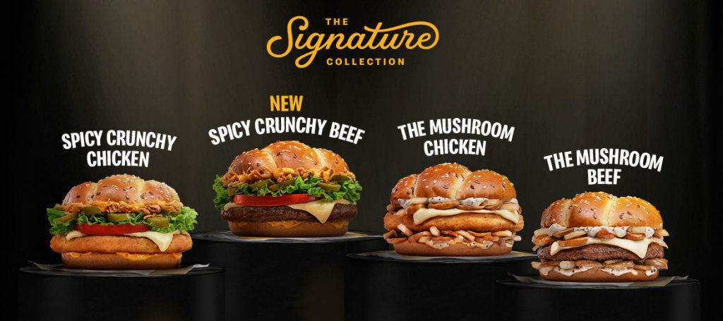Mcdonald's signature deals burger