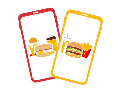  Mcdonals App open in mobile