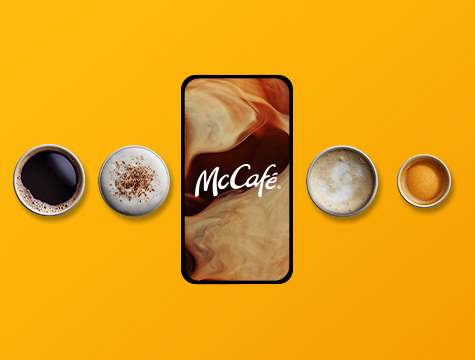 Mcdonals App open in mobile