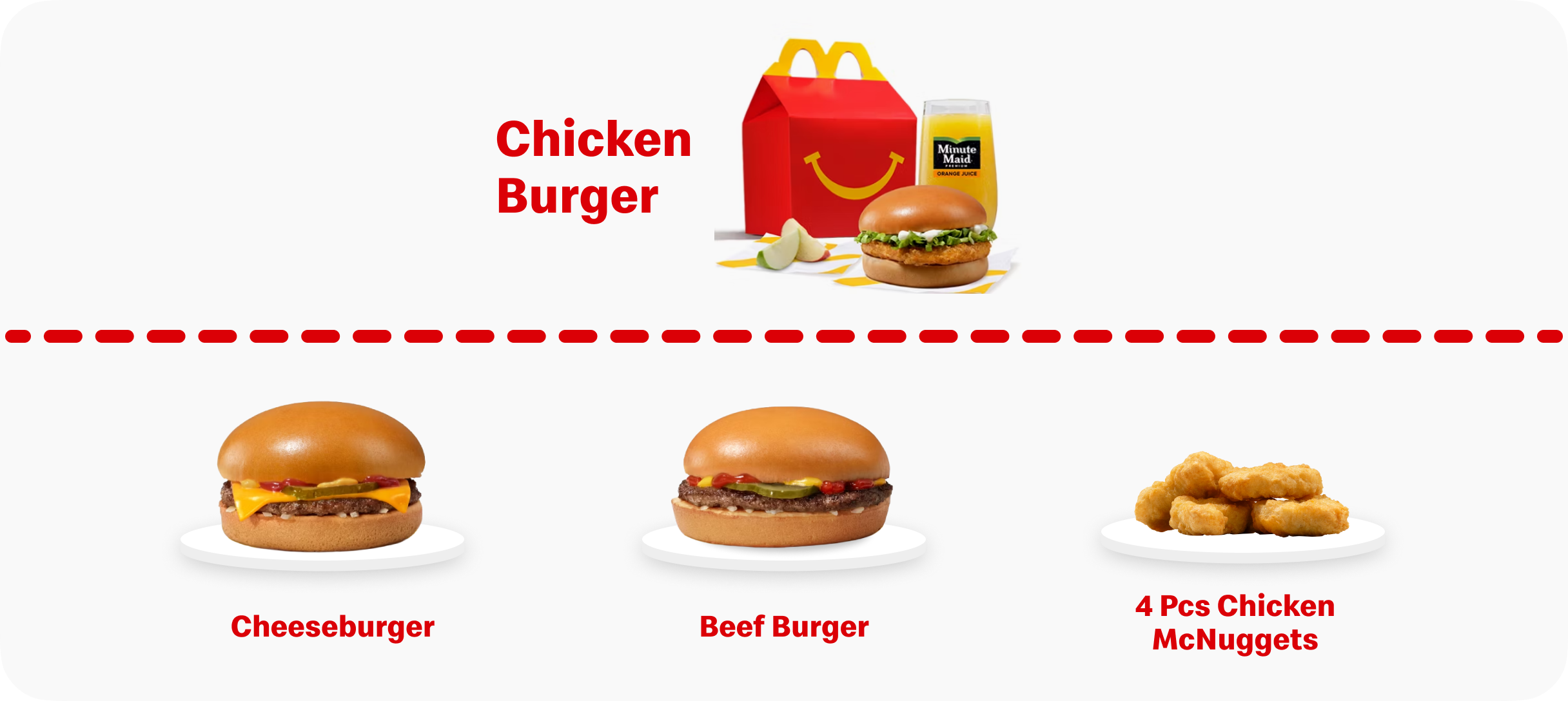 Happy Meal options