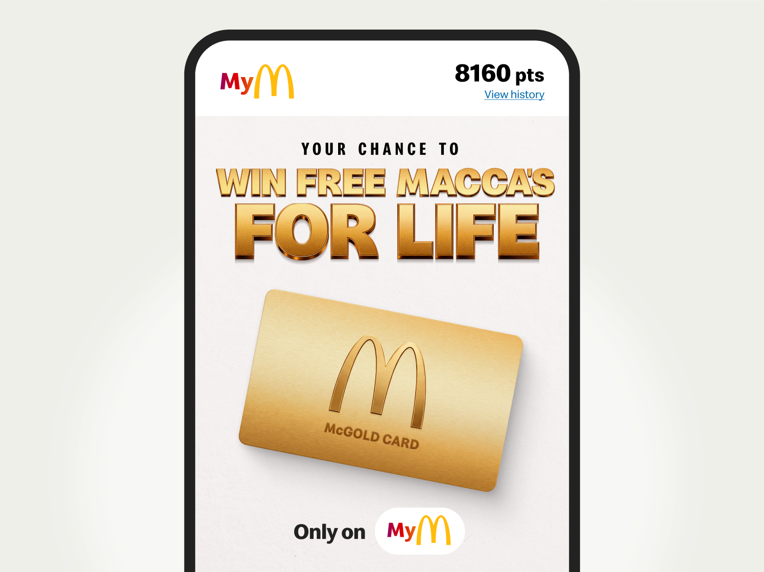 McGold Register MyMaccas