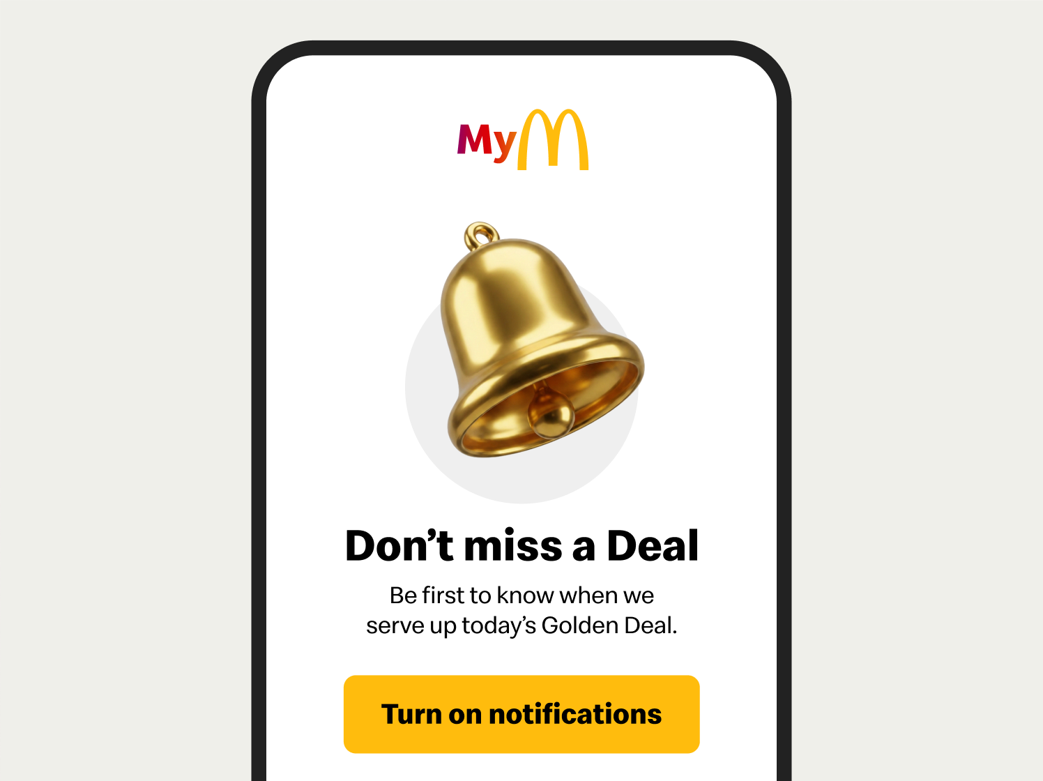 McGold Stay in the loop MyMaccas