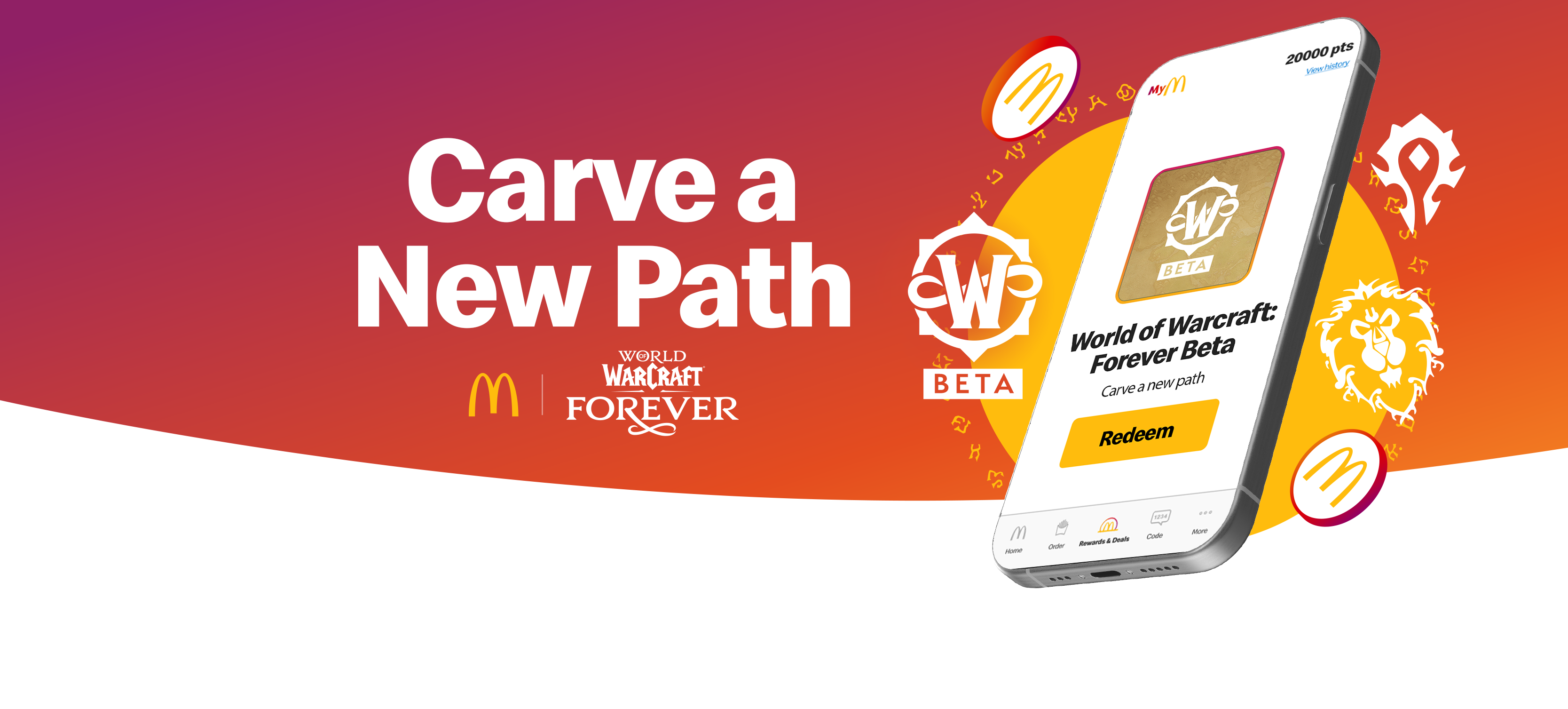 MyMaccas world of warcraft forever beta key rewards 