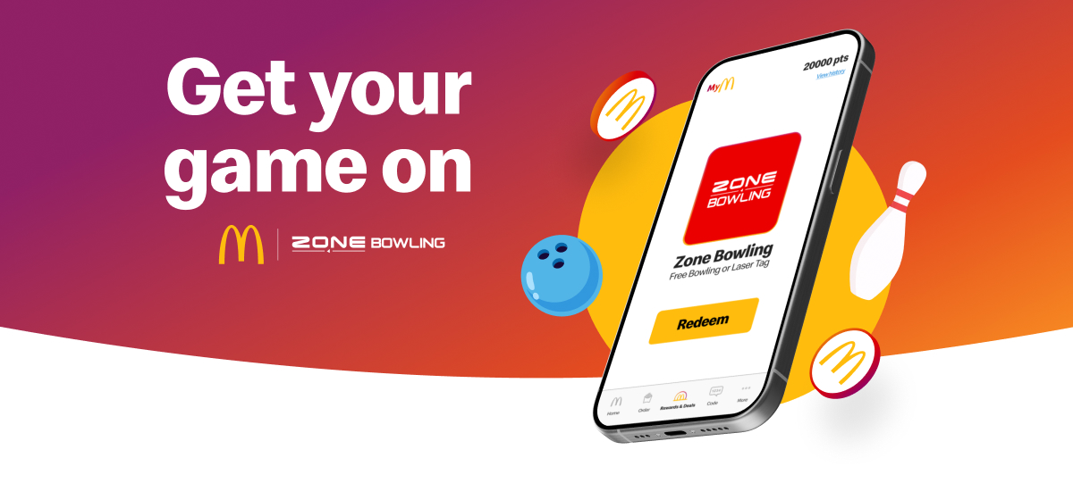 mymacca's partner rewards, zone bowling mymacca's, laser tag rewards, mymacca's rewards points