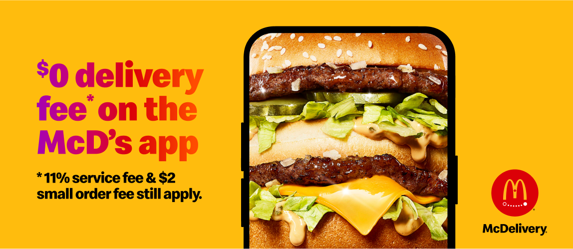 A close-up picture of a Big Mac® on a phone screen. 