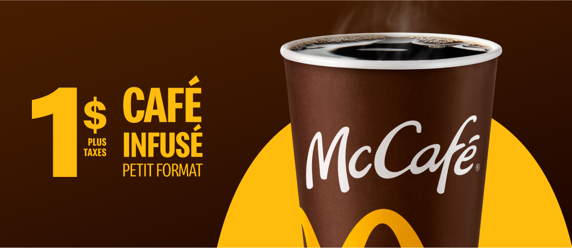 Un café dans un verre McCafé®.