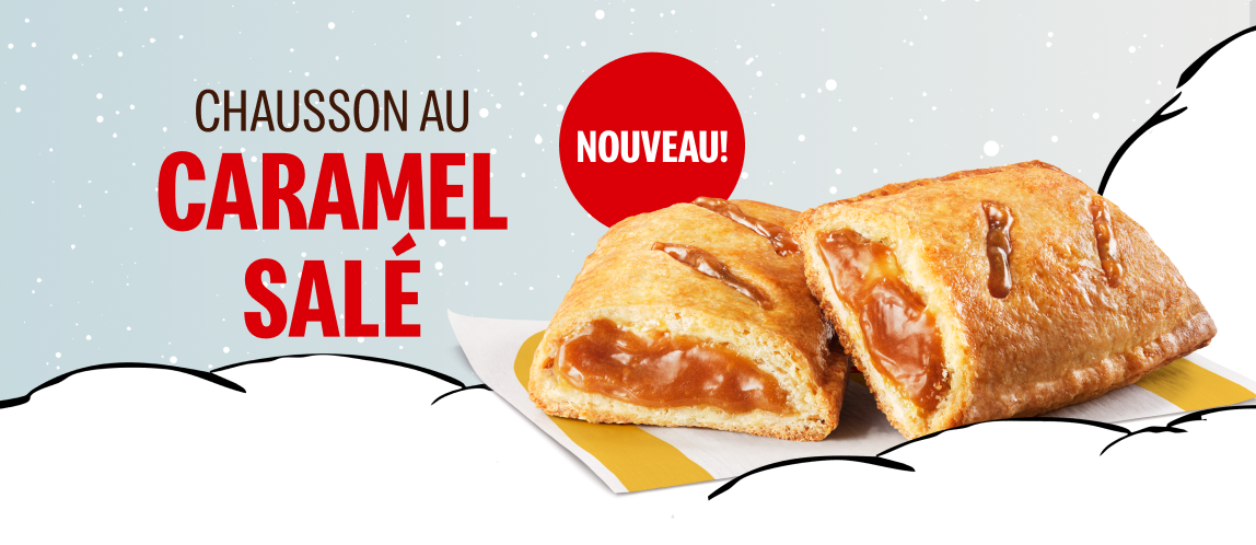 NOUVEAU! CHAUSSON AU CARAMEL SALÉ 