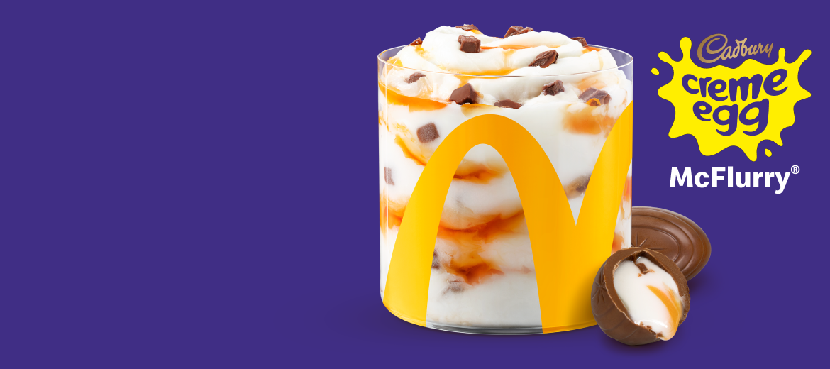 Cadbury Creme Egg® in a McFlurry® 