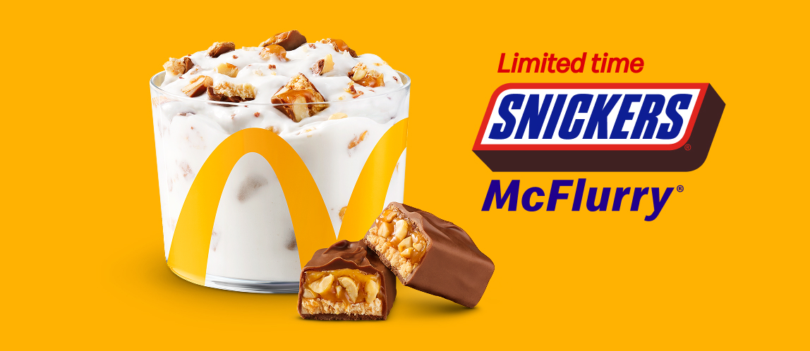 Limited time SNICKERS McFlurry®