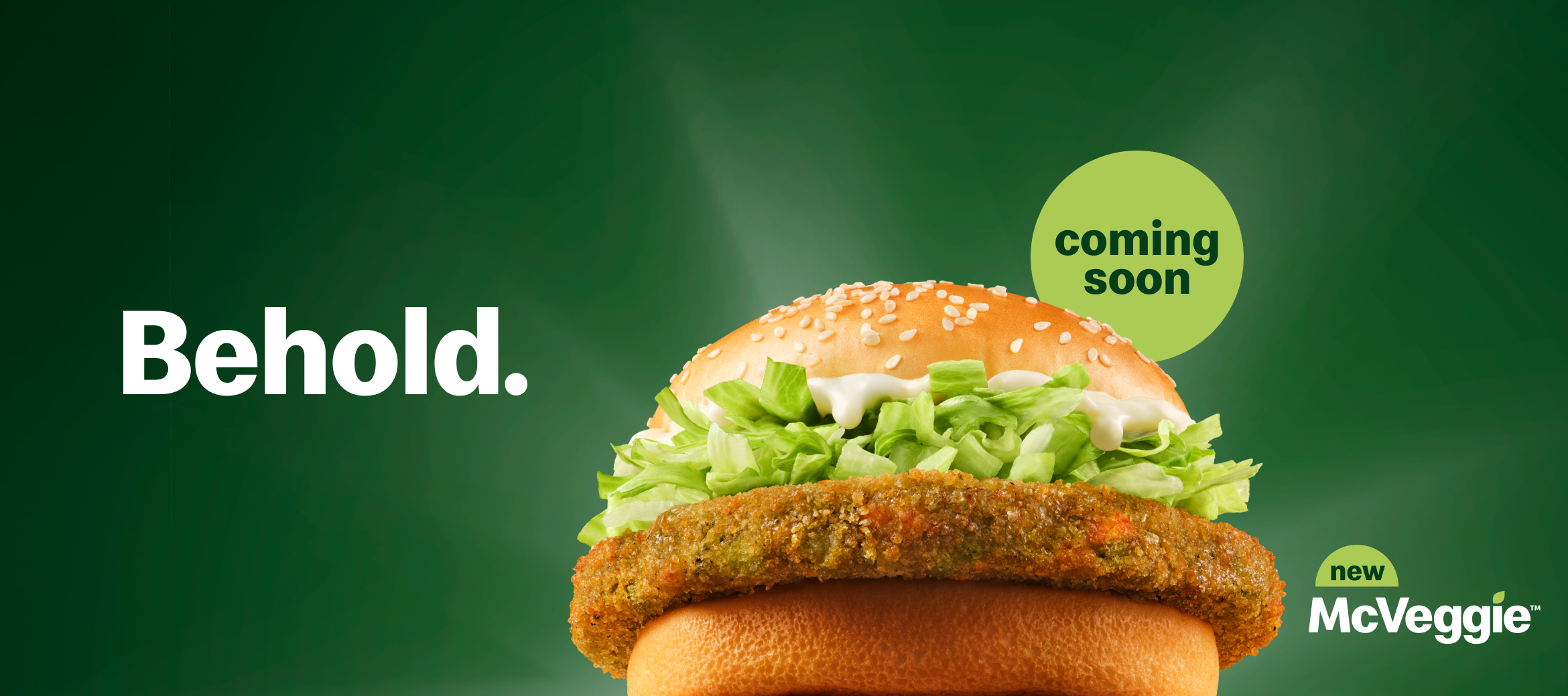 Behold. coming soon  new McVeggie™ 