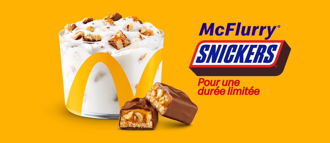 McFlurry® SNICKERS®, pour une durée limitée