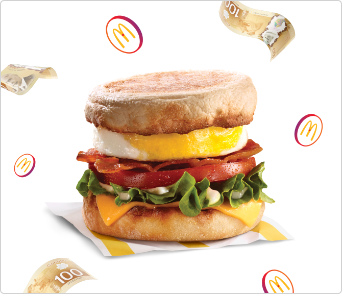 Sandwich McMuffin BLT avec œuf