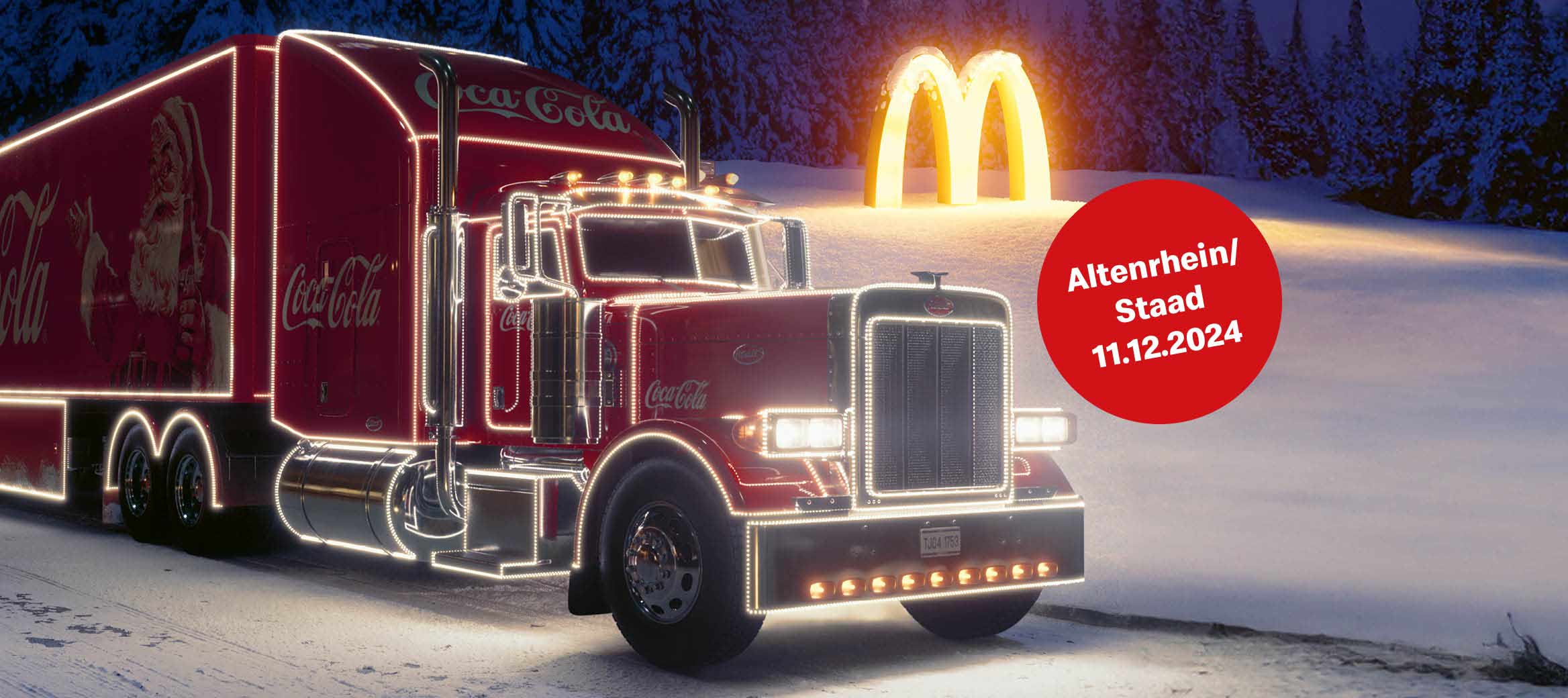 Der Coca Cola® Christmas Truck kommt zu McDonald’s!