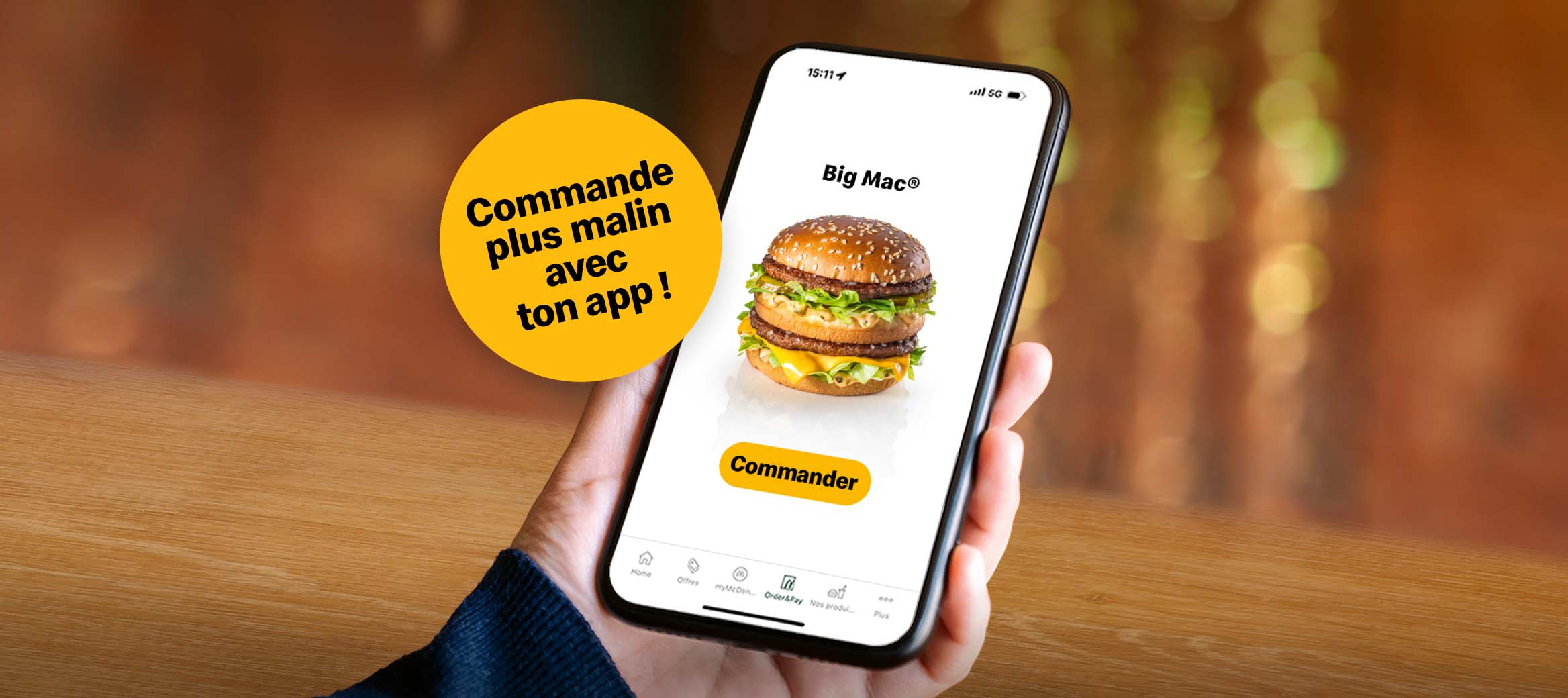 commander mcdonald's à emporter