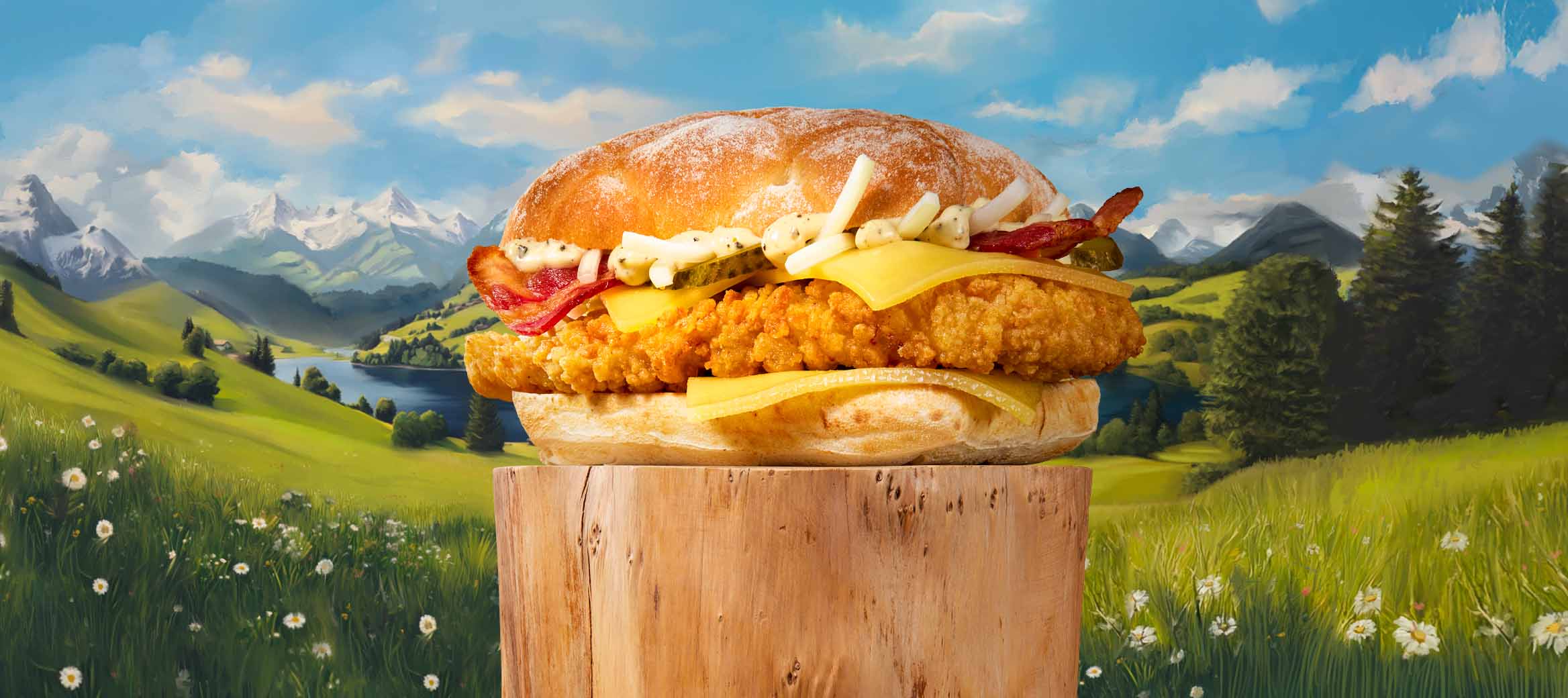 McRaclette Chicken Bacon