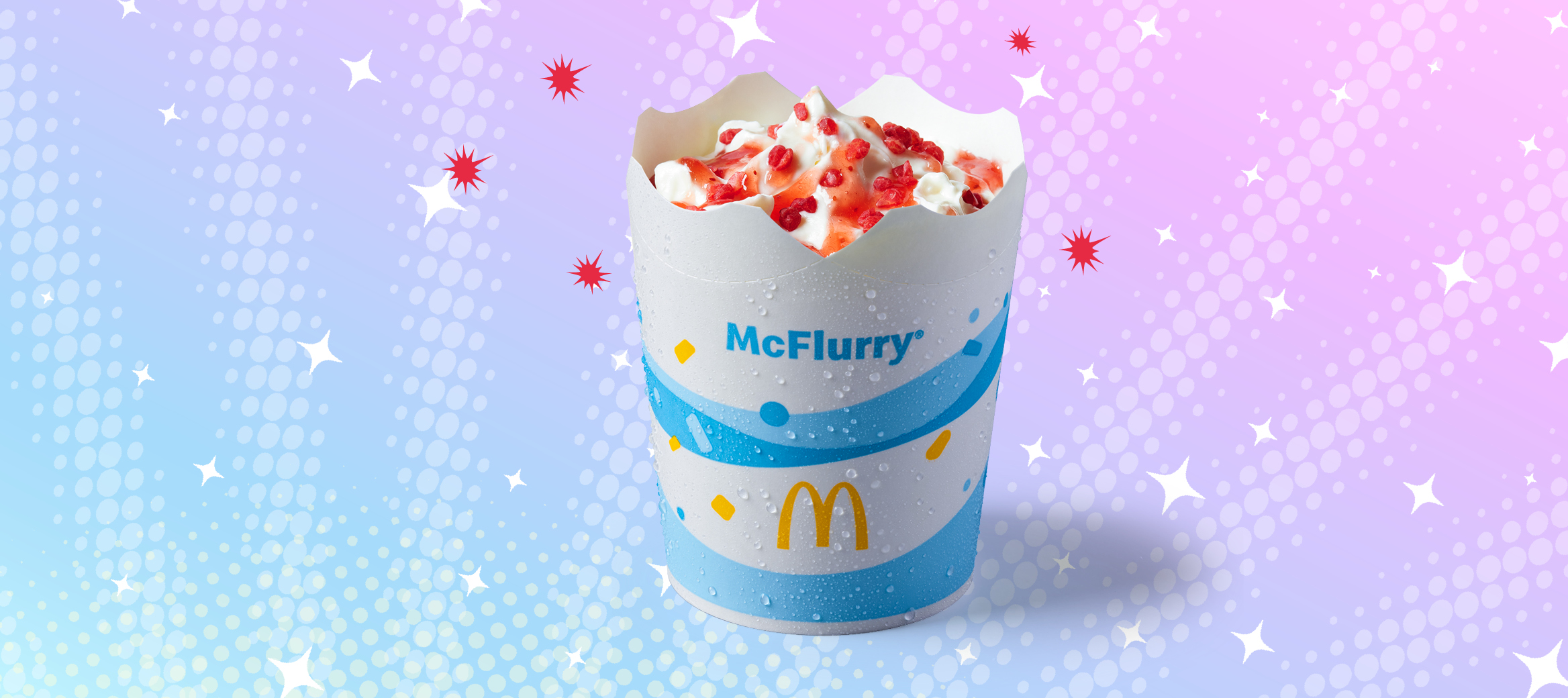 McFlurry® Double Strawberry Popping Sugar