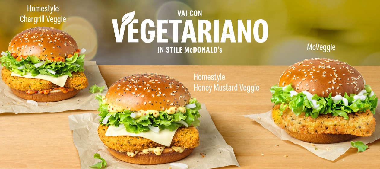 Vegetariano, ma in stile McDonald’s®!