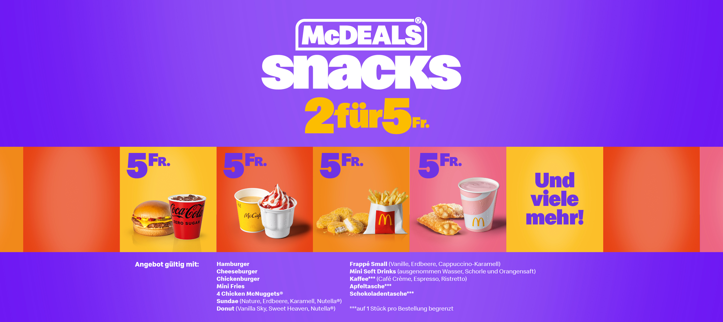 Mc Donald 2 for 5