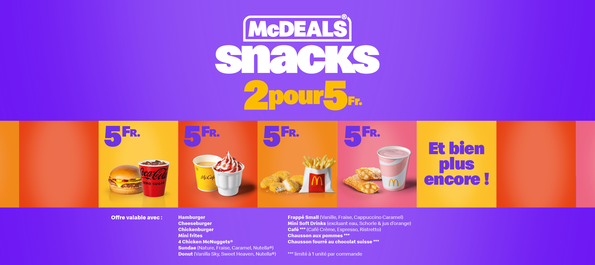 Mc Donald 2 for 5