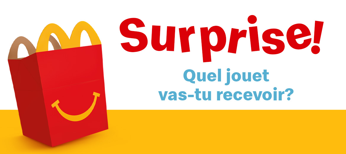 jouets surprises pour menu enfant