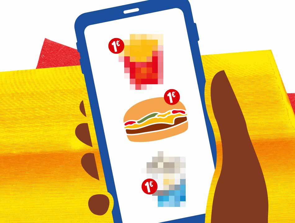 Handyscreen mit unterschiedlichen Flashback-Deals für einen Euro.