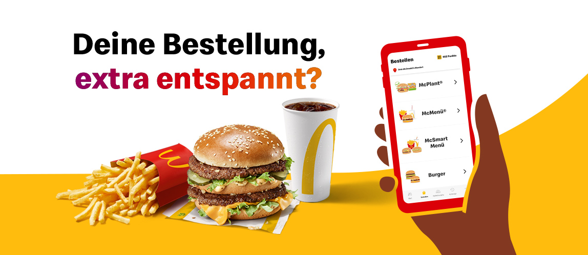 Einfach in der App vorbestellen und bezahlen