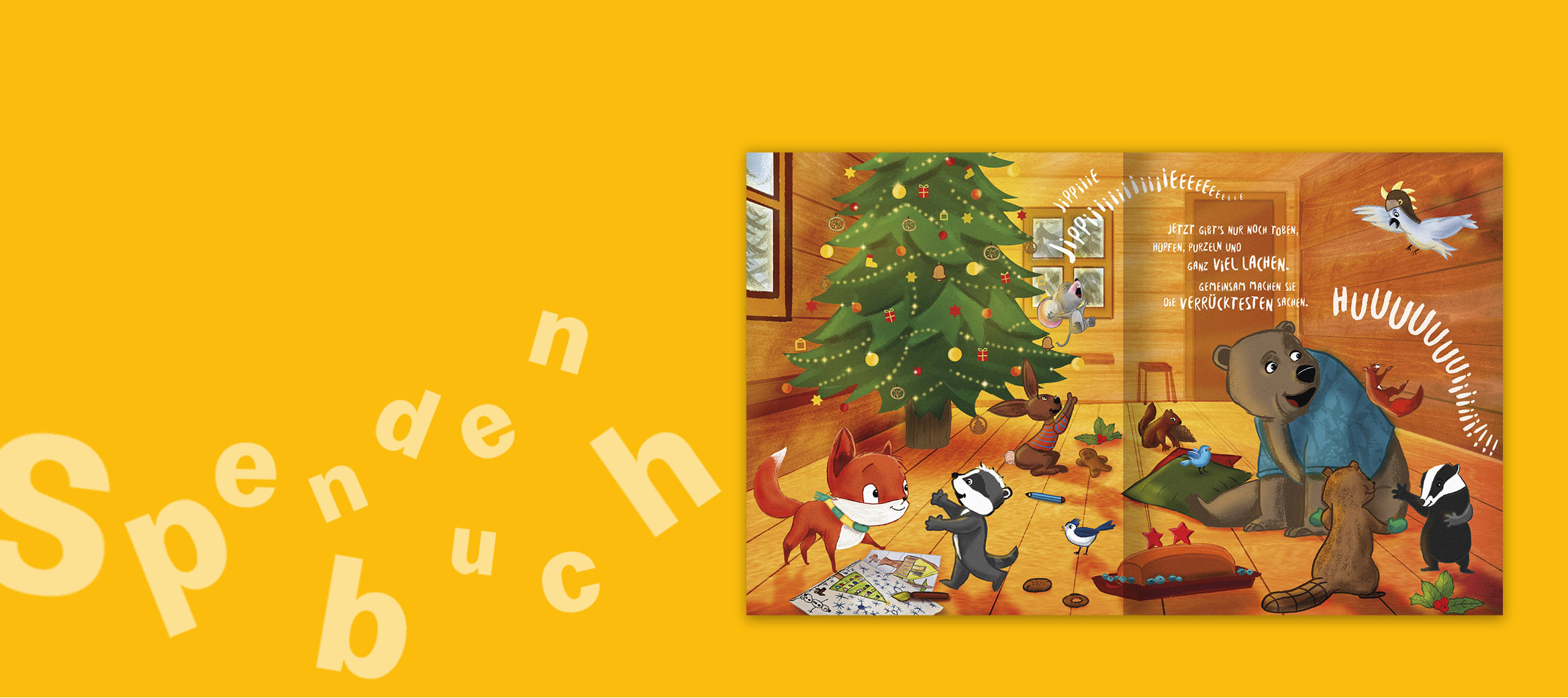 Mit Finis Freunden Weihnachten feiern.