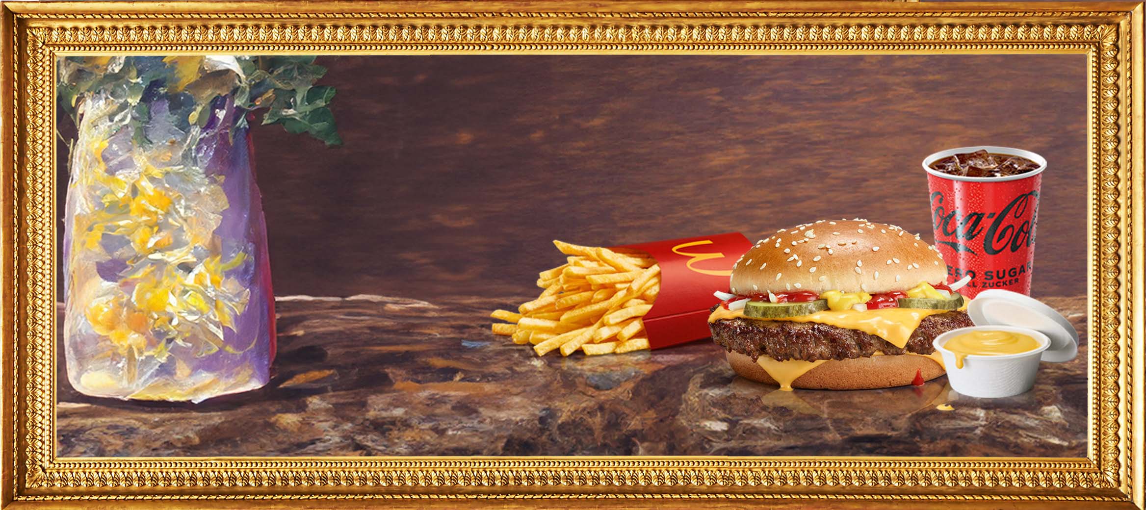 Sicher dir jetzt den exklusiven App-Coupon und kröne dein Hamburger Royal Cheese McMenü® mit dem neuen Cheese Dip.