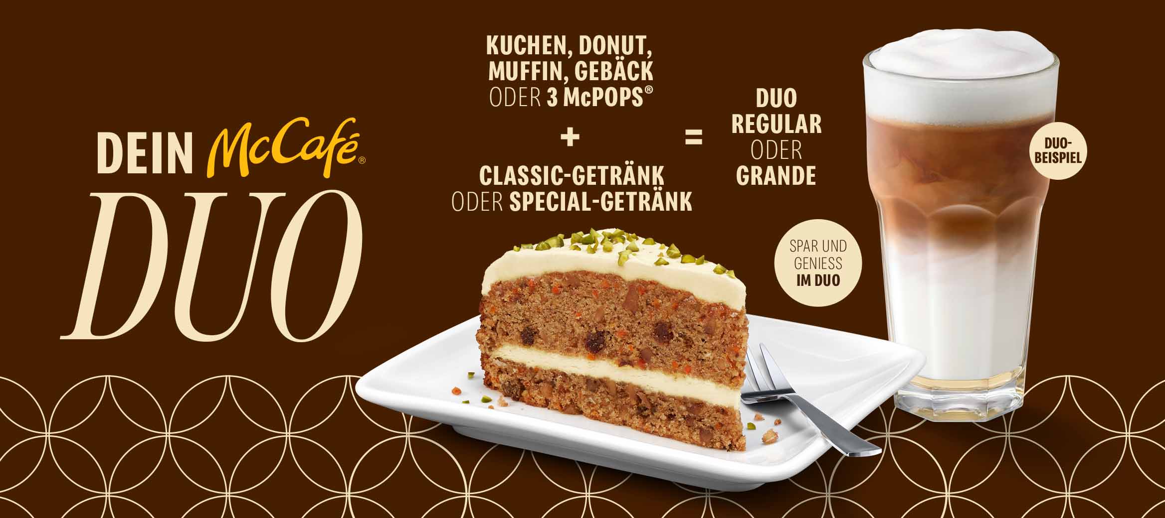 Carrot Cake und White Choc Style Macchiato
