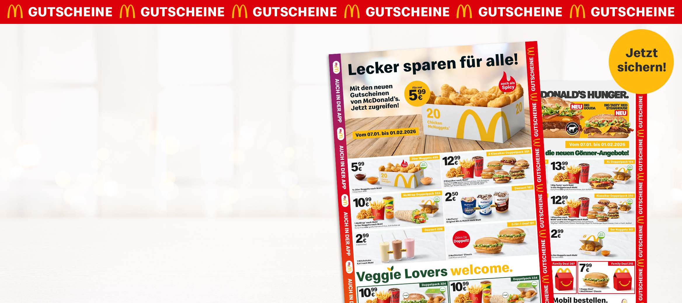 Auf dem Bild befindet sich das aktuelle Bonusbuch mit dem Titel „Lecker sparen für alle“.