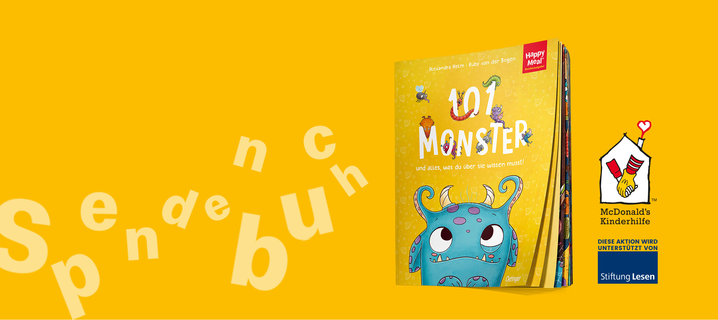 Spendenbuch Cover von ,,101 Monster und alles, was du über sie wissen musst.''