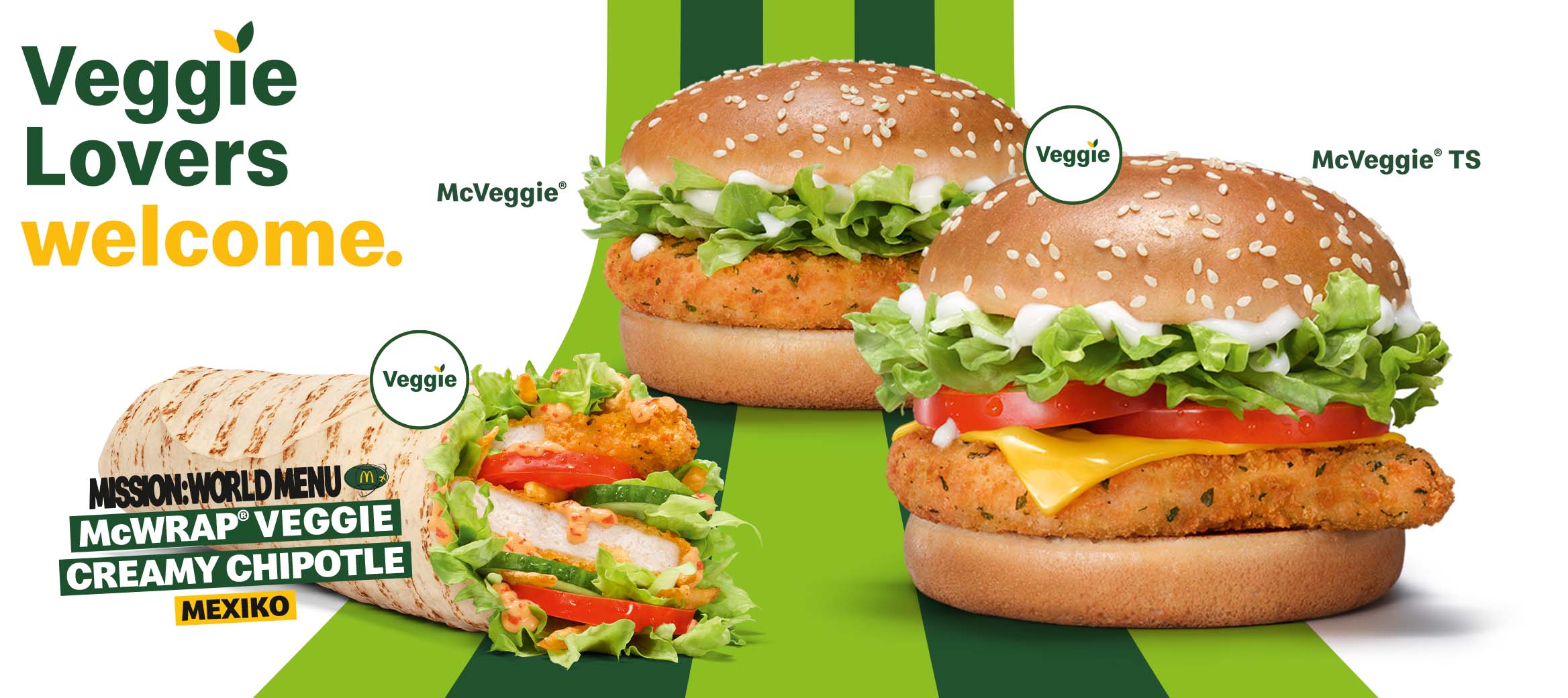 100% McDonald's Geschmack. Jetzt auch dauerhaft in veggie.