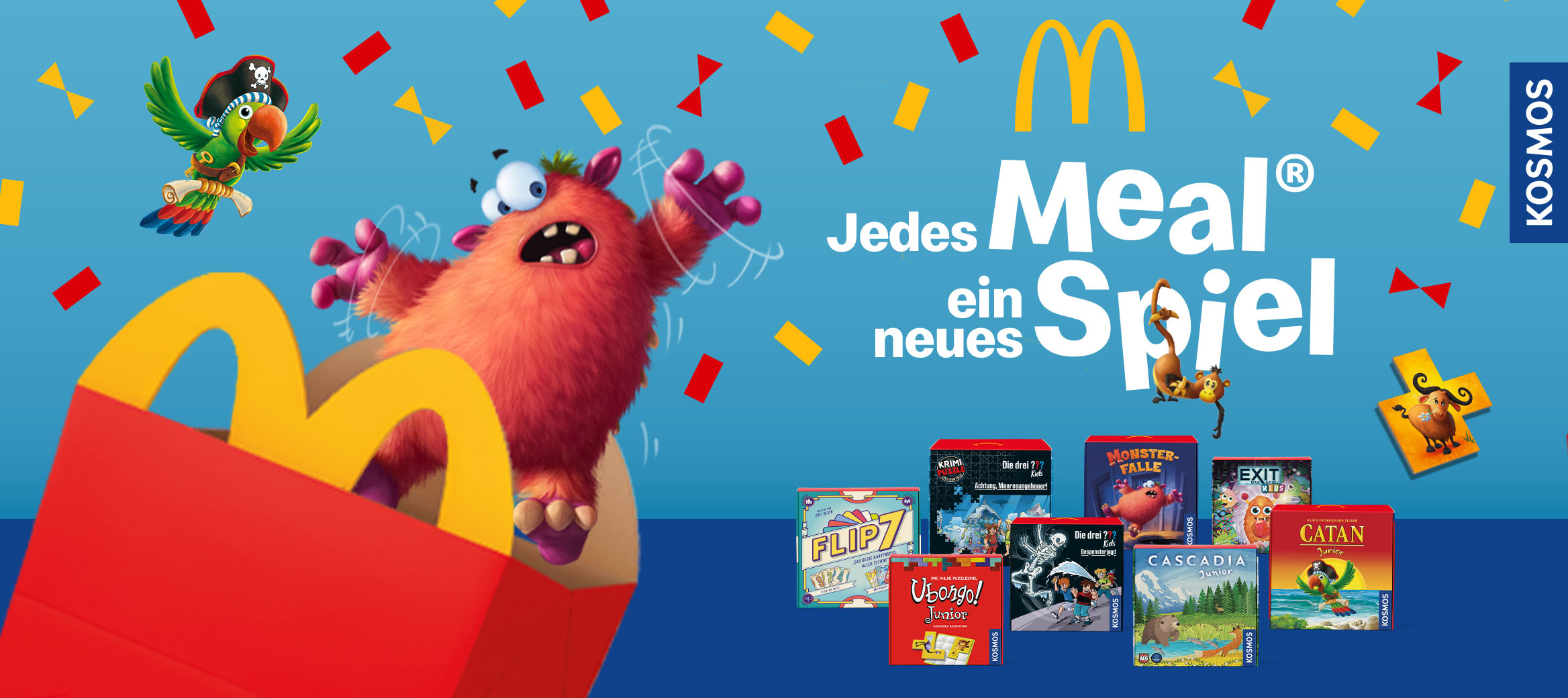 Zweigeteilte Werbegrafik: Links schwingt Spider-Man heroisch vor einer Stadtkulisse, rechts ist das Spendenbuch "Und dann kam Juli" auf gelbem Grund zu sehen.