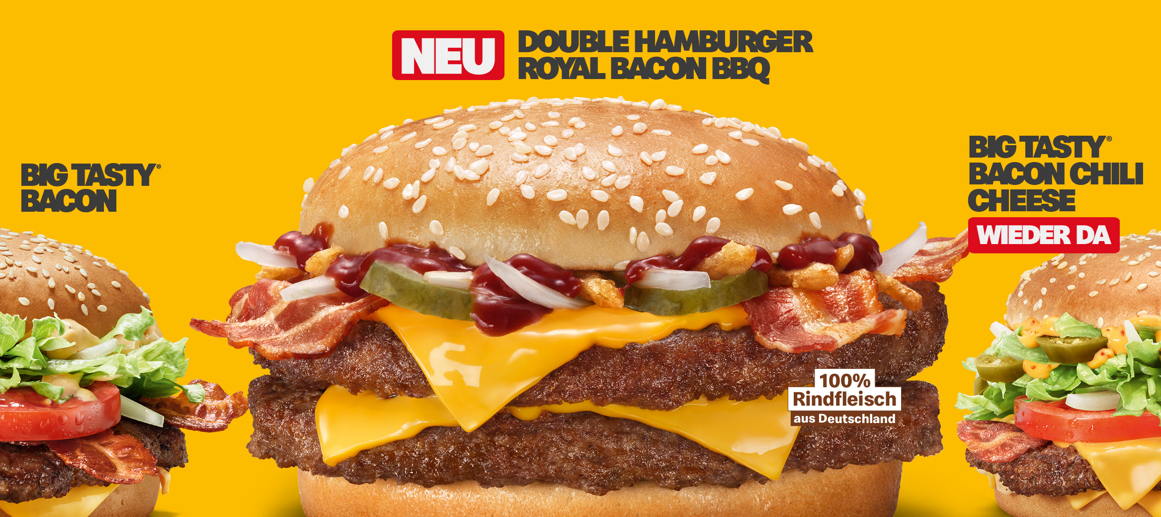 Groß. Größer. Unsere größten Burger.