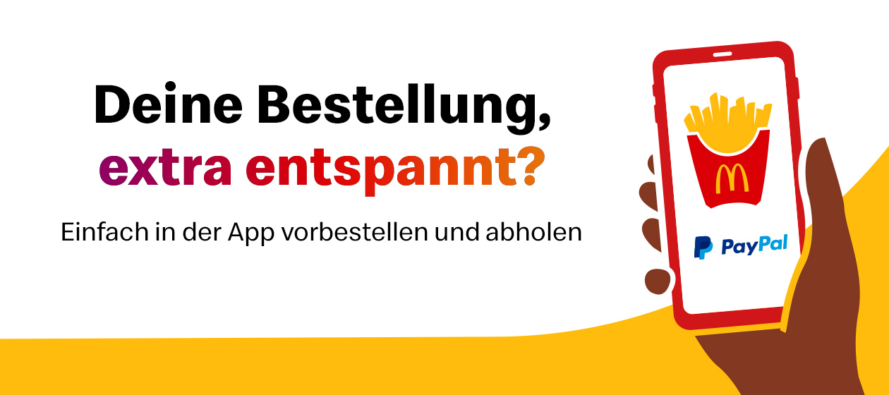 Kann Man Bei Mcdonalds Mit Paypal Bezahlen Mobil bestellen via McDonald’s App | McDonald’s Deutschland