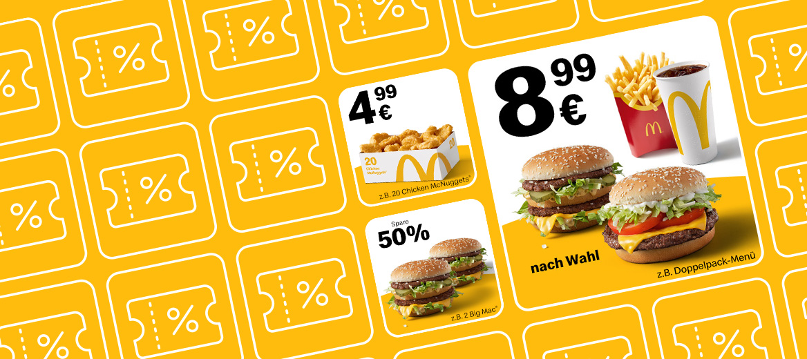 Abbildung: McDonald’s Coupon Beispiele