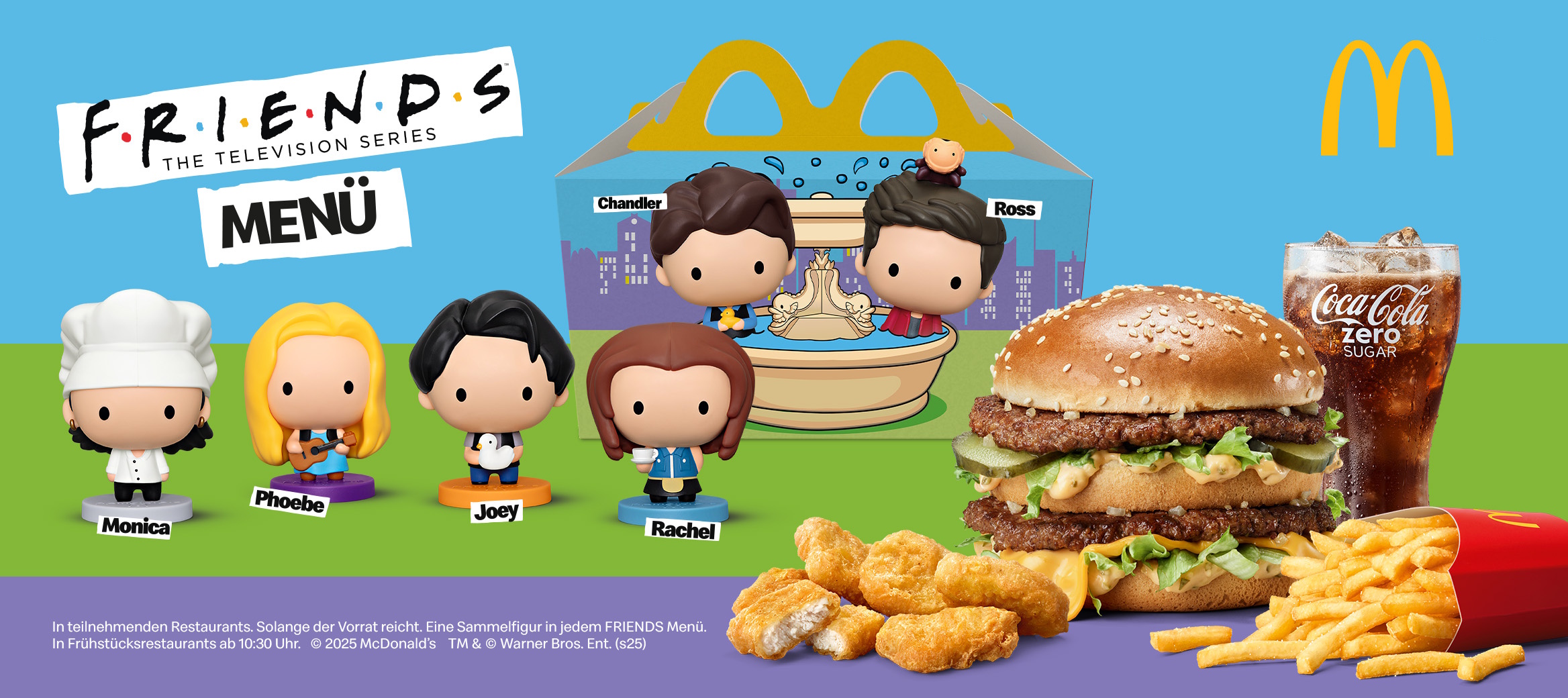 Abbildung von Friends collectible Figuren mit dem Friends Menü