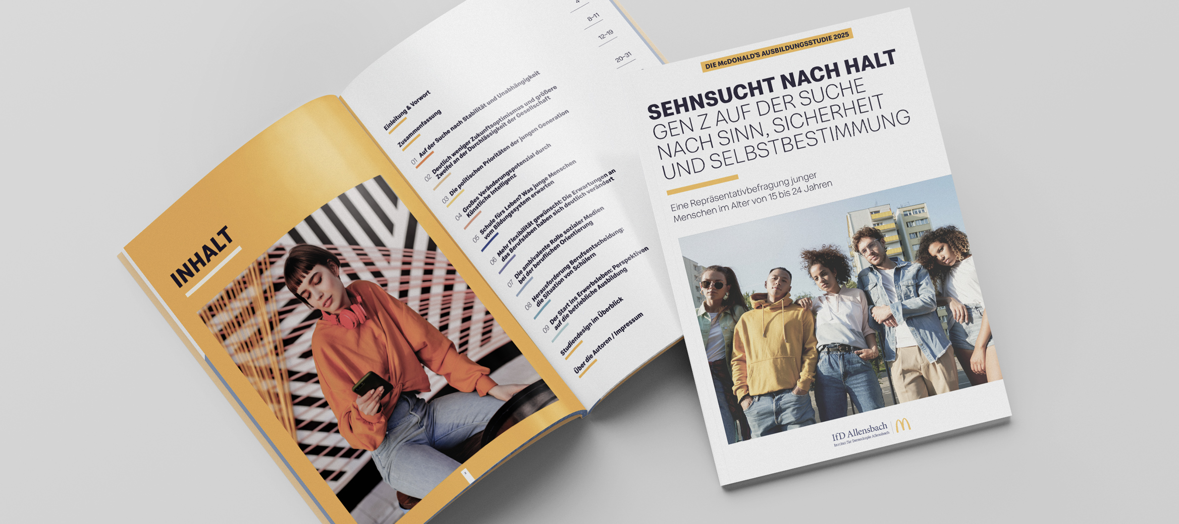 Cover und Inhaltsverzeichnis der Ausbildungsstudie 2025