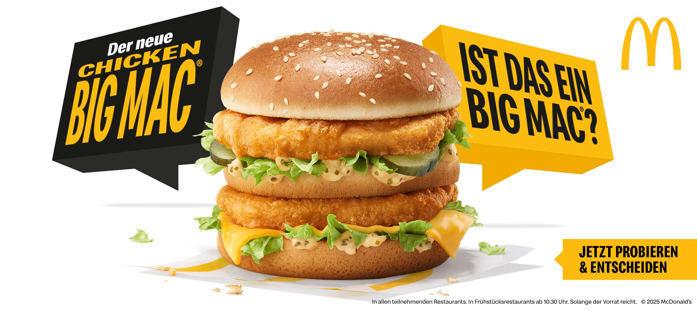 Abbildung des neuen und limitierten Chicken Big Mac