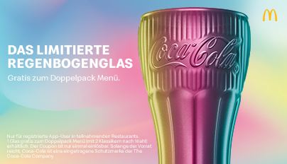 McD Regenbogenglas