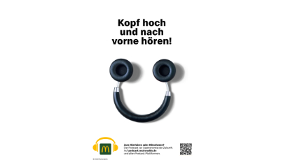 Anzeigenmotiv Podcast Kopfhörer