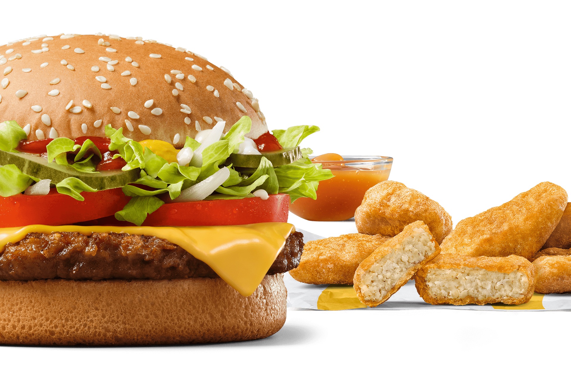 Abbildung McPlant Burger und Nuggets