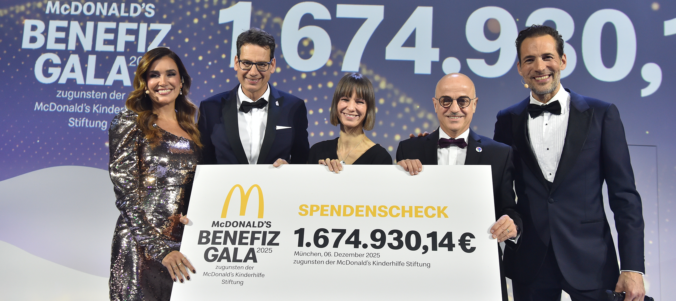 Finaler Spendencheck der Benefiz Gala 2025 wird präsentiert