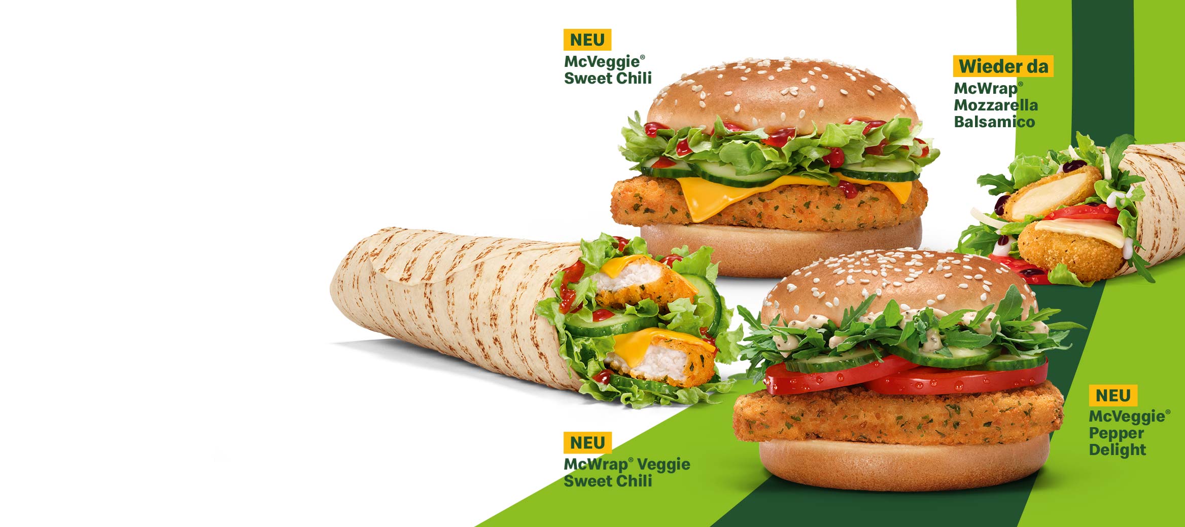 100  % Veggie. 100 % McDonald’s Geschmack.
