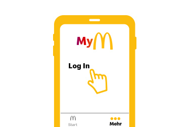 Log-in in der McDonald’s App