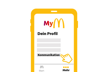 Profileinstellungen in der McDonald’s App