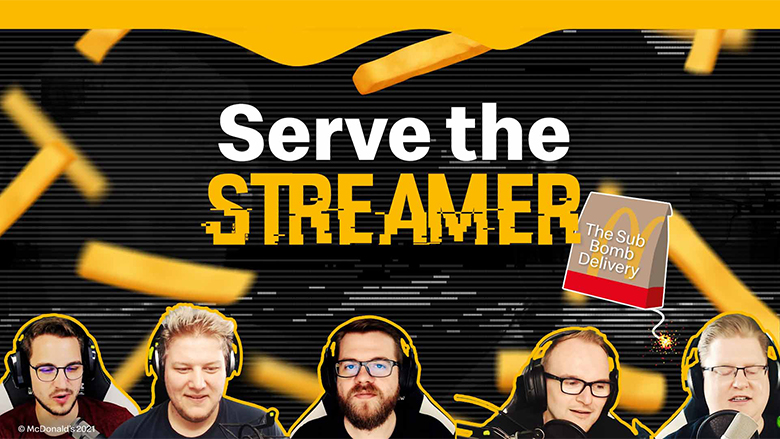 Kampagnenmotiv McDonald's Gaming-Aktion "Serve the Streamer"