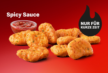 Spicy Chicken McNuggets mit Spicy Sauce