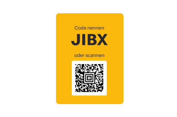 3. Deinen QR-Code bei Bestellung scannen