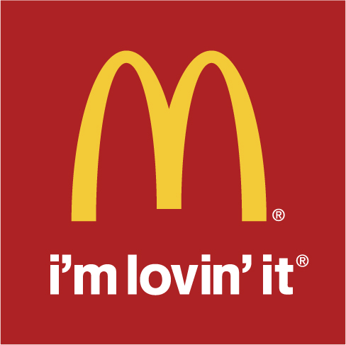 Logo punaisella taustalla – i'm lovin' it
